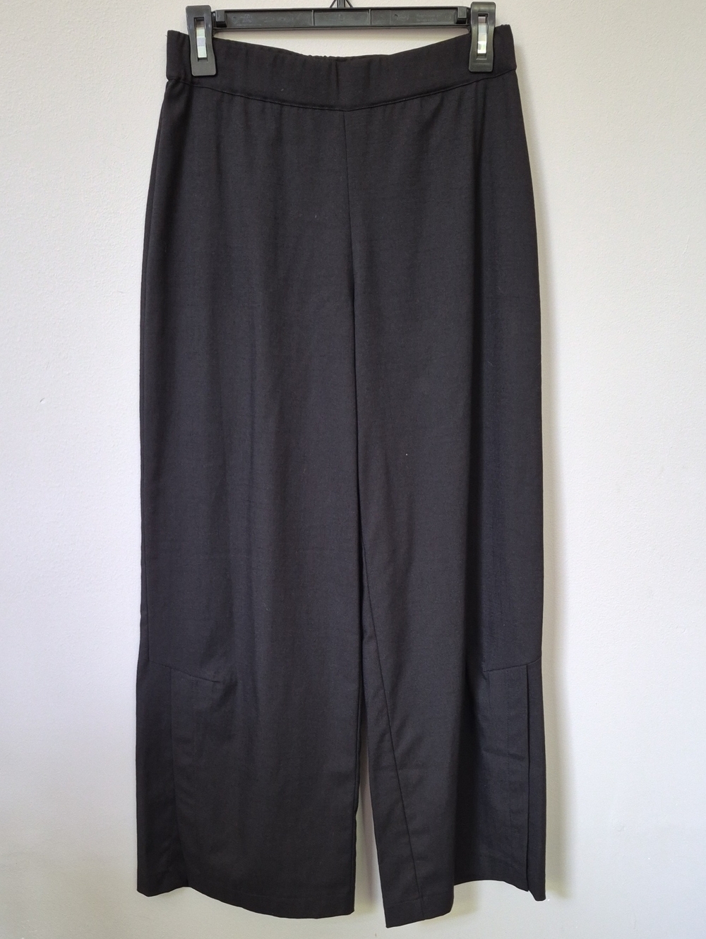 Halston Heritage Wide Leg Dress Pants Womens XS Split Hem Corpcore Work Modest
